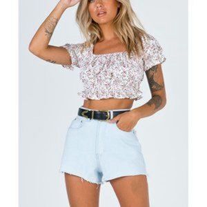 FOREVER 21 ❦ Women's Caramel Faux Leather Mini Skort ~ Sz. M ❦ NWOT!